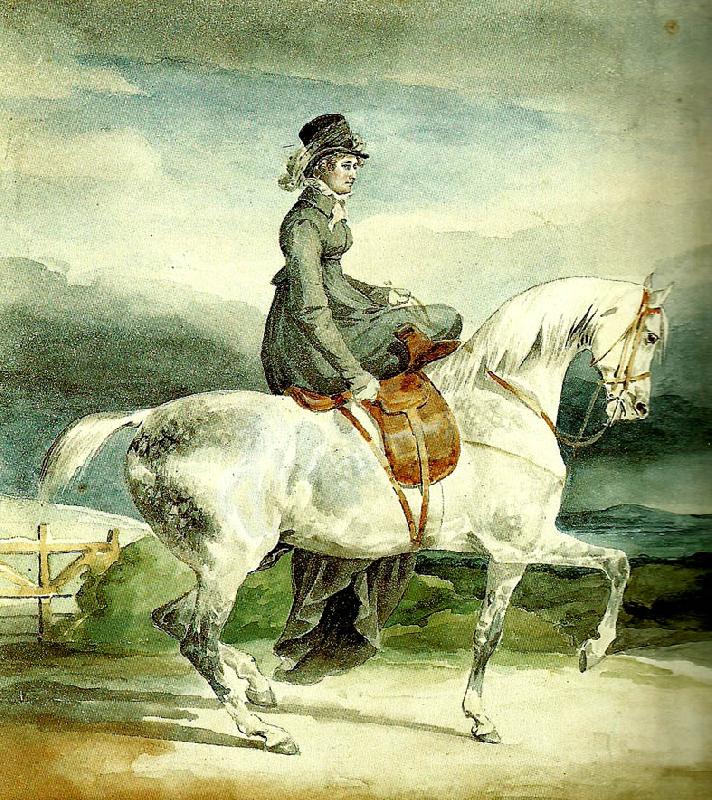 charles emile callande amazone sur un cheval gris-pommele oil painting picture